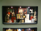 Magic props cabinet in the Devant room at The Magic Circle